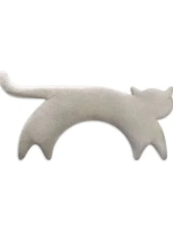 Leschi Wärmflaschen & -Kissen<Bio-Körnerkissen "Katze Minina" in Grau - (L)47 x (B)4 x (H)10 cm