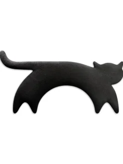Leschi Wärmflaschen & -Kissen<Bio-Körnerkissen "Katze Minina" in Schwarz - (L)47 x (B)4 x (H)10 cm
