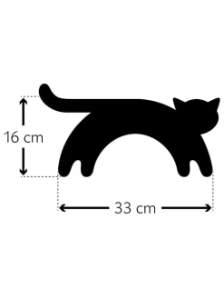 Leschi Wärmflaschen & -Kissen<Bio-Körnerkissen "Katze Minina" in Schwarz - (L)47 x (B)4 x (H)10 cm