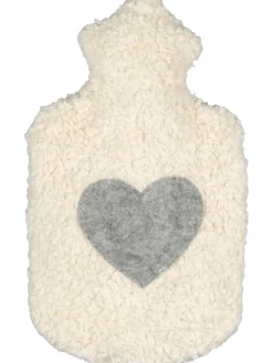 Efie Wärmflaschen & -Kissen<Bio-Wärmflasche, mit Filzherz, Made in Germany, 1,8 L Größe ca. 37 cm
