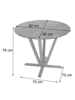 MCW Möbel-Sets<Bistrotisch M56 Massiv-Holz HPL Laminat Melamin