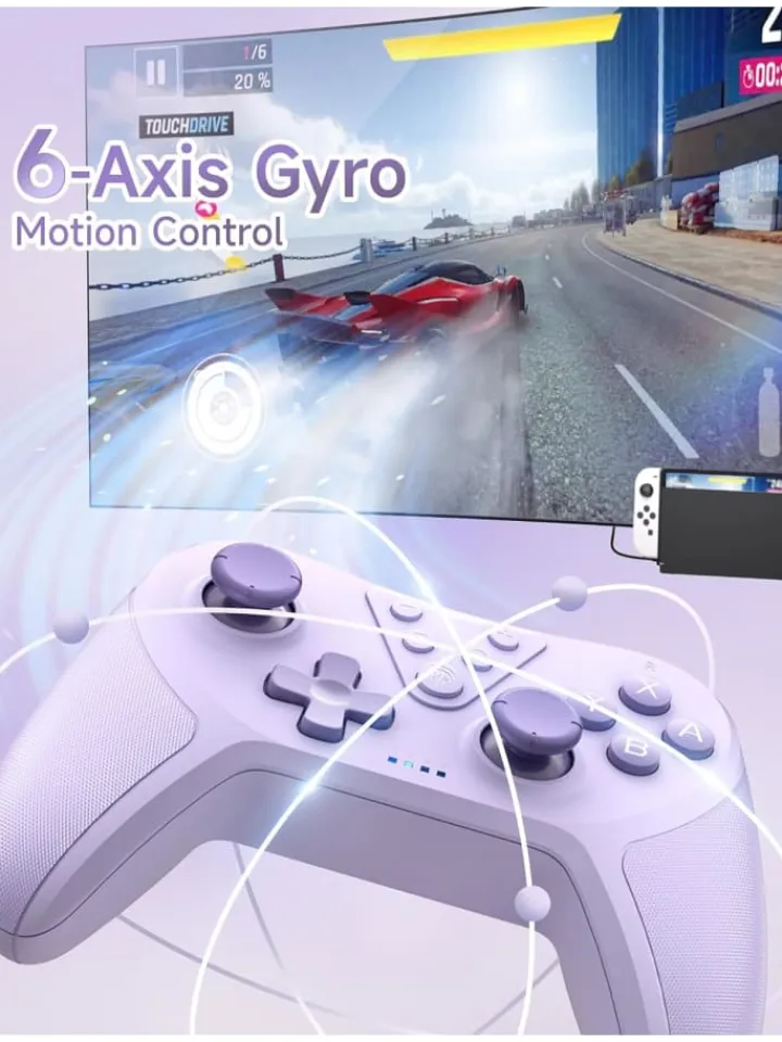 COFI 1453 Tablets, Konsolen & Elektronisches Spielzeug<Bluetooth Controller, Switch Controller mit 6-Axis Motion in Lila