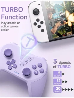 COFI 1453 Tablets, Konsolen & Elektronisches Spielzeug<Bluetooth Controller, Switch Controller mit 6-Axis Motion in Lila