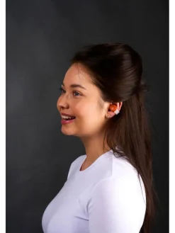 GRUNDIG Tv & Audio<Bluetooth-Clip-on-Kopfhörer in Orange