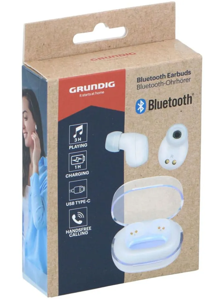 GRUNDIG Tv & Audio<Bluetooth-In-Ear-Kopfhörer in Transparent