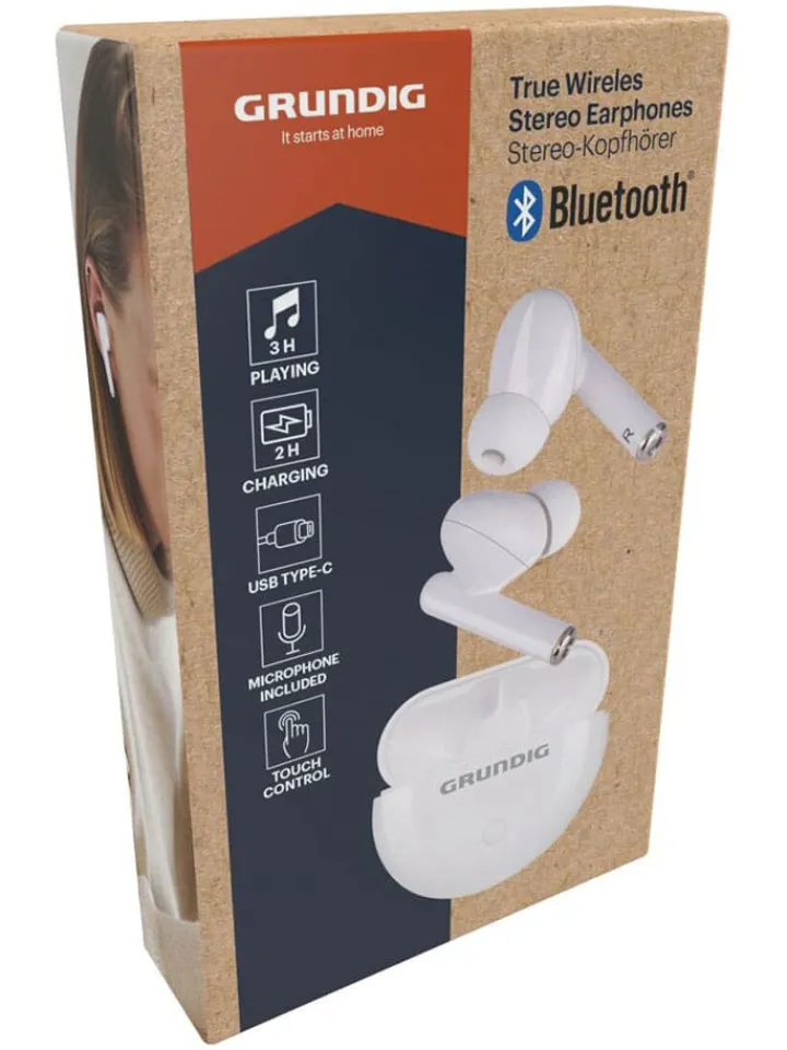 GRUNDIG Tv & Audio<Bluetooth-In-Ear-Kopfhörer in Weiß