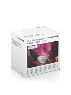 InnovaGoods Tv & Audio<Bluetooth-Lautsprecher mit LED-Leuchte in Weiß - (H)12,5 x Ø 17 cm