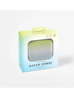 Sunny Life Tv & Audio<Bluetooth-Lautsprecher "Ocean Ombre" in Grün/ Hellblau - (B)6 x (H)3 x (T)6 cm