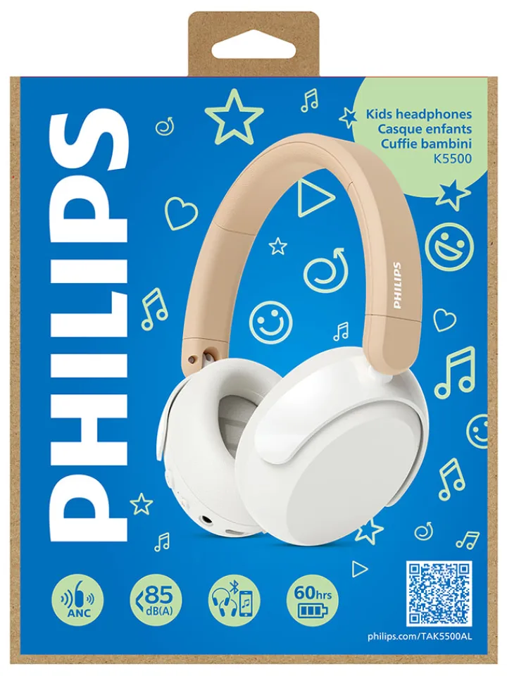 Philips Tv & Audio<Bluetooth-On-Ear-Kopfhörer "TAK5500AL" in Beige/ Weiß