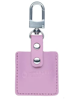 musegear Smarthome & Wetterstationen<Bluetooth-Schlüsselfinder "Finder 2" in rosa Ledertasche