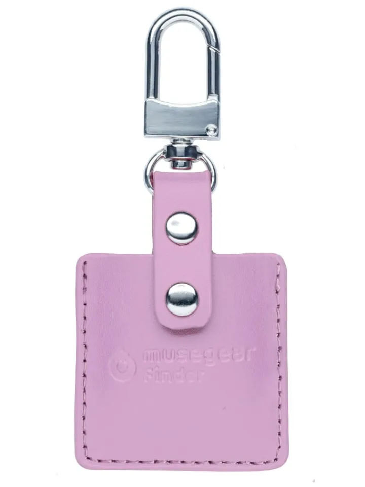 musegear Smarthome & Wetterstationen<Bluetooth-Schlüsselfinder "Finder 2" in rosa Ledertasche