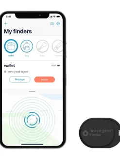 musegear Smarthome & Wetterstationen<Bluetooth-Schlüsselfinder "Finder mini" in schwarz - 3er Pack