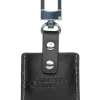 musegear Smarthome & Wetterstationen<Bluetooth-Schlüsselfinder "Finder 2" in schwarzer Ledertasche