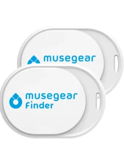 musegear Smarthome & Wetterstationen<Bluetooth-Schlüsselfinder "Finder mini" in weiß - 2er Pack