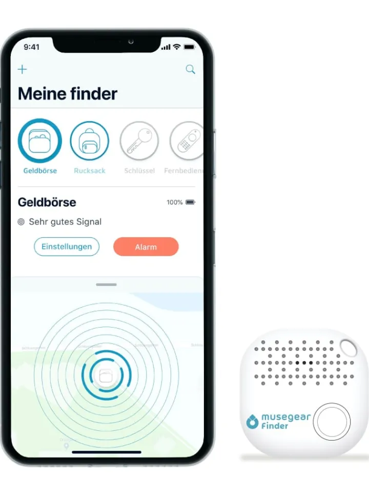 musegear Smarthome & Wetterstationen<Bluetooth-Schlüsselfinder "Finder 2" in weiß