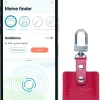 musegear Smarthome & Wetterstationen<Bluetooth-Schlüsselfinder "Finder 2" in bordeaux roter Ledertasche