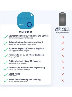 musegear Smarthome & Wetterstationen<Bluetooth-Schlüsselfinder "Finder 2" bunt X-MAS als 3er-Pack