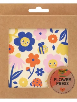 folia PAPER Kreativbedarf & Do-It-Yourself<Blumenpresse in Natur/ Bunt