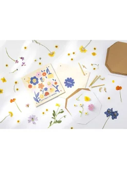 folia PAPER Kreativbedarf & Do-It-Yourself<Blumenpresse in Natur/ Bunt