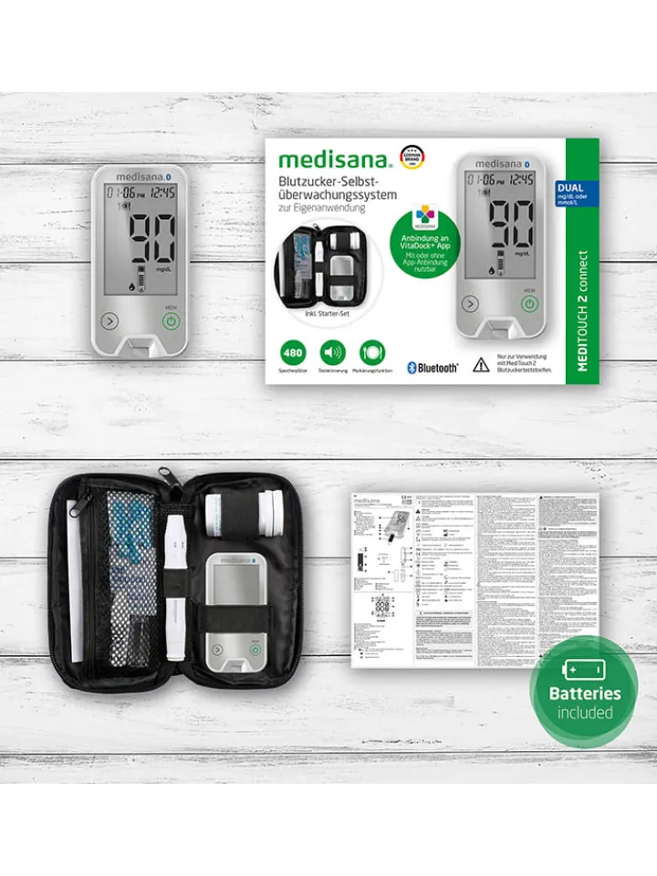 Medisana Pflege & Gesundheit<Blutzuckermessgerät "MediTouch 2" in Weiß