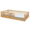 Pinolino Babymöbel<Bodenbett Eik, 90 x 200 cm, Eiche geölt, 208 x 98 x 44 cm