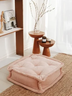 Scandinavia Concept Sitzmöbel<Bodenkissen "Biskuvi" in Rosa - (B)55 x (H)16 x (T)55 cm