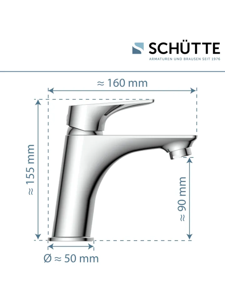 Franz Joseph Schütte Badarmaturen<BOSTON Waschtischarmatur, Chrom