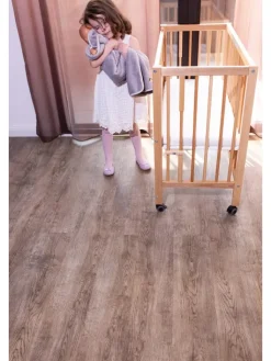 tiSsi Babymöbel<Boxspring Anstellbett "Maxi" in Natur - 50 x 90cm