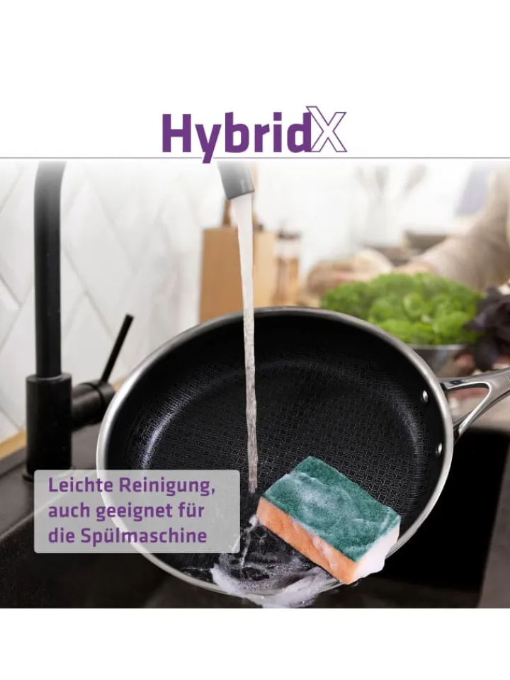 Berndes Kochgeschirr<Bratpfanne - HybridX in poliert