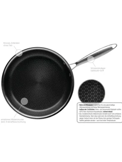 Mäser Kochgeschirr<Bratpfanne, Edelstahl Hestia in Schwarz / Silber