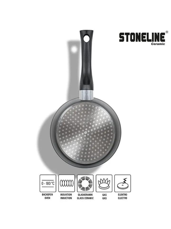 Stoneline Kochgeschirr<Bratpfanne in Grau - Ø 16 cm