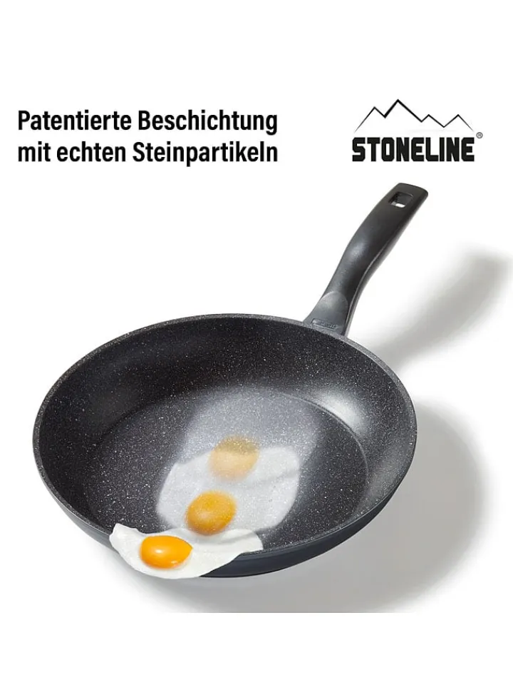 Stoneline Kochgeschirr<Bratpfanne in Schwarz - Ø 28 cm