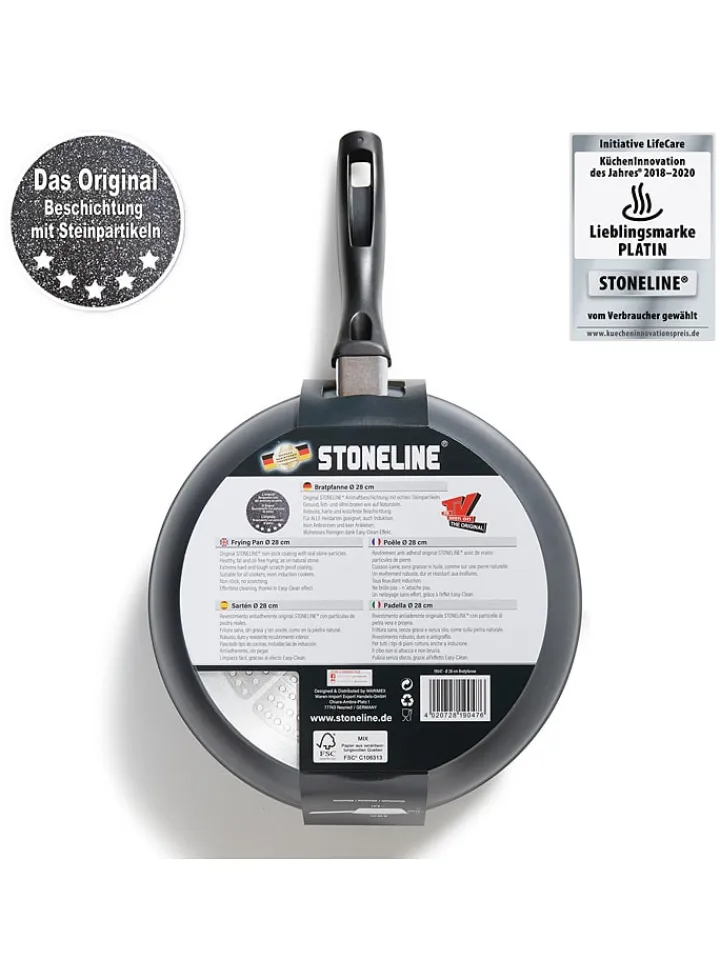 Stoneline Kochgeschirr<Bratpfanne in Schwarz - Ø 28 cm
