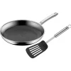 WMF Kochgeschirr<Bratpfanne mit Pfannenwender in Silber - Ø 28 cm