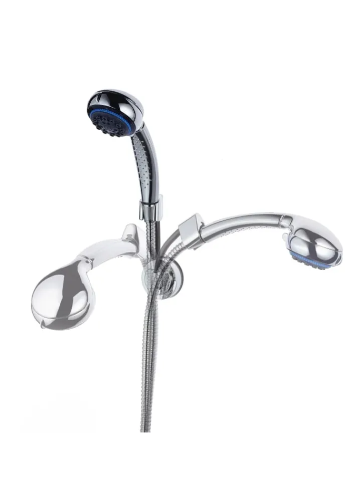 RIDDER Badarmaturen<Brausekopfhalter VacuumCap Isa, flexibel chromfarben ca. 65 x 65 x 165 mm