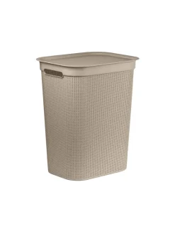 Rotho Wäschekörbe & -Ständer<Brisen Wäschebox 50l mit Deckel und Griffe in Cappuccino