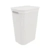 Rotho Wäschekörbe & -Ständer<Brisen Wäschebox 50l mit Deckel und Griffe in Mistelweiß