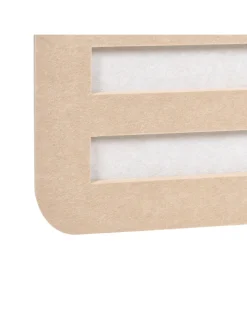 Beliani Paravents<Büro-Raumteiler FUTURA in Beige/Weiß - (W) 180 x (H) 180 x (L) 2 cm