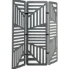 Beliani Paravents<Büro-Raumteiler FUTURA in Grau - (W) 180 x (H) 180 x (L) 2 cm