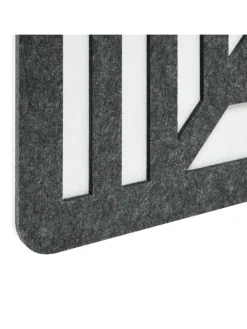 Beliani Paravents<Büro-Raumteiler FUTURA in Grau - (W) 180 x (H) 180 x (L) 2 cm