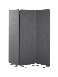 Beliani Paravents<Büro-Raumteiler STANDI in Grau - (W) 184 x (H) 184 x (L) 30 cm