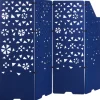 Beliani Paravents<Büro-Raumteiler STARRY in Blau - (W) 240 x (H) 180 x (L) 2 cm