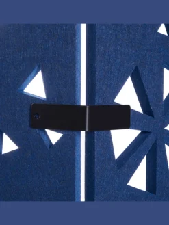 Beliani Paravents<Büro-Raumteiler STARRY in Blau - (W) 240 x (H) 180 x (L) 2 cm