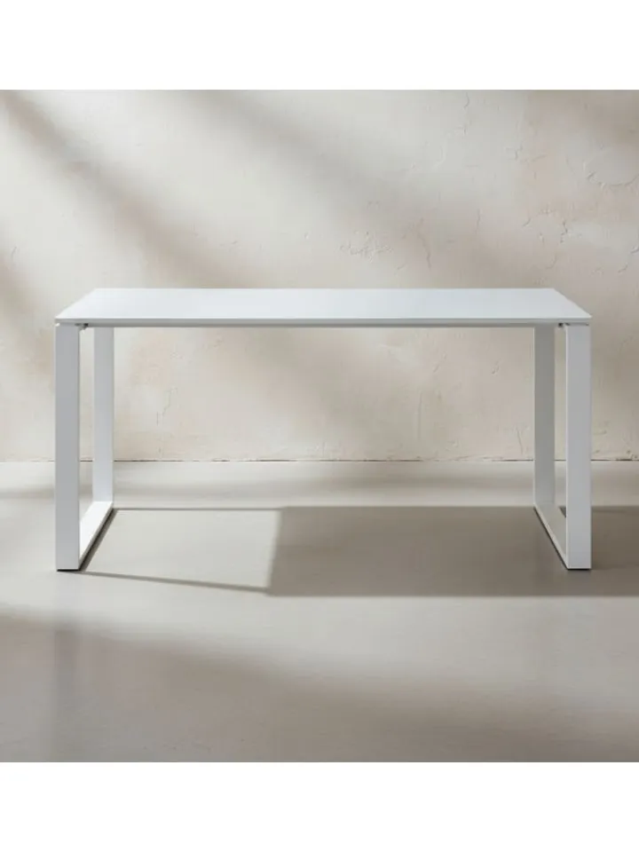 KADIMA DESIGN Möbel-Sets<Büro-Set Schreibtisch Schrank Container Glasfront Modern in Weiß