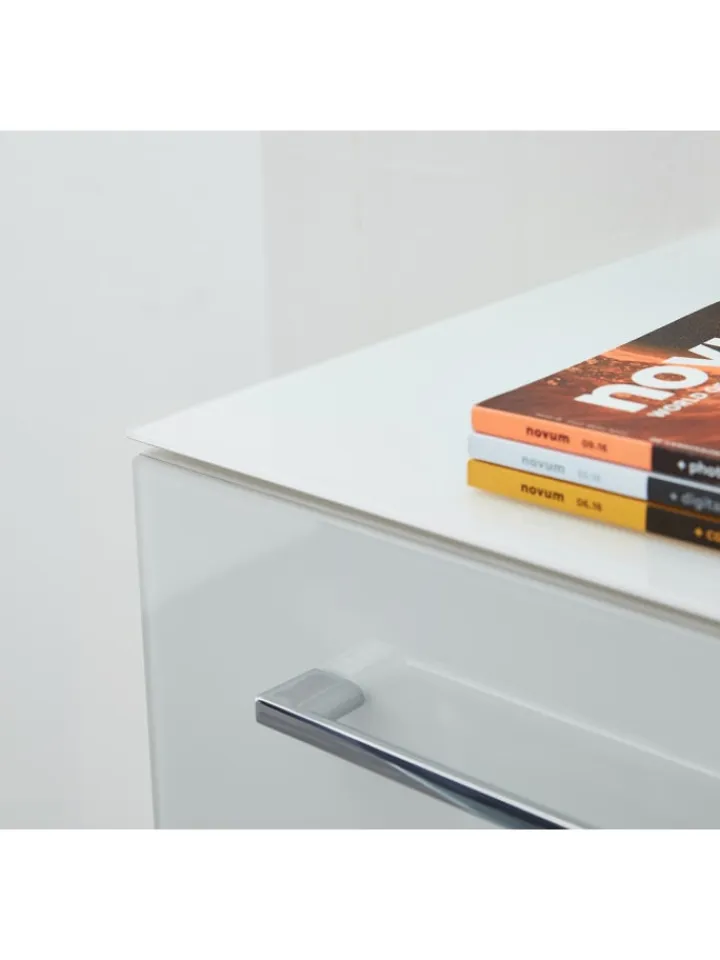 KADIMA DESIGN Möbel-Sets<Büro-Set 8-tlg, Glas Abschließbar Modern Büromöbel in Weiß