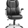 Songmics Sitzmöbel<Bürostuhl in Schwarz - (B)70 x (H)137 cm