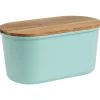 Echtwerk Aufbewahren & Servieren<Brotbox "Fresh" in Türkis - (B)37 x (H)17 x (T)21,5 cm