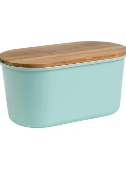 Echtwerk Aufbewahren & Servieren<Brotbox "Fresh" in Türkis - (B)37 x (H)17 x (T)21,5 cm
