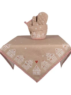 Clayre & Eef Aufbewahren & Servieren<Brotkorb in Beige - (H)16 x Ø 15 cm