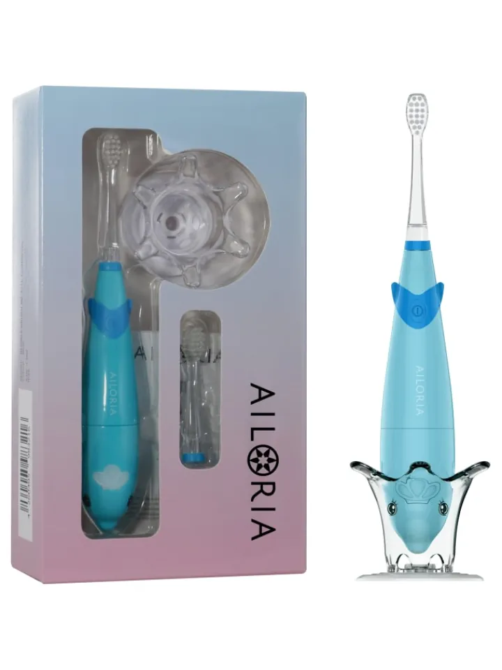 Ailoria Zahn & Mundpflege<BUBBLE BRUSH Kinder-Schallzahnbürste in blau